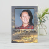 Golden Twilight Cloud Photo Funeral Program プログラム (スタンド正面)