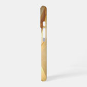 Golden Twist Abstract iPhone 16ケース (左側面)