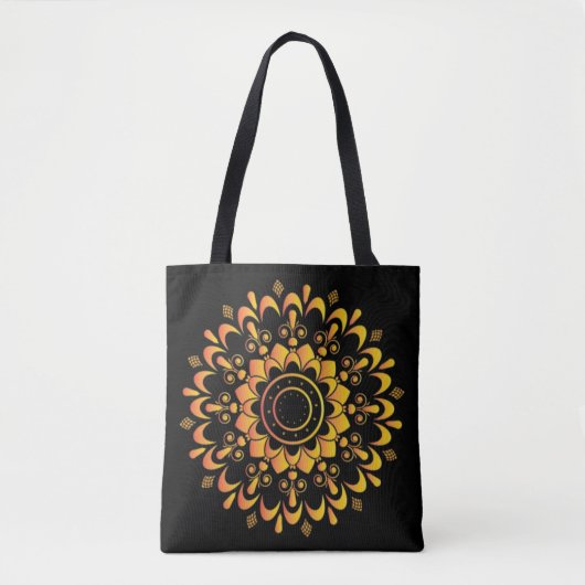 Golden Unique Mandala Design-95747 トートバッグ (正面)