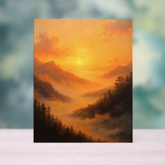 Golden Valley Sunrise アクリルサイン (ニュートラル)