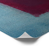 Golden Veil – Celestial Color Fields Abstract Wall ポスター (角)