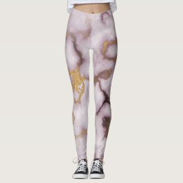 Golden Vein Marble  Blush Aura  Leggings  レギンス