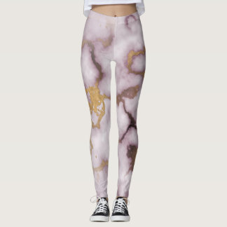 Golden Vein Marble  Blush Aura  Leggings  レギンス