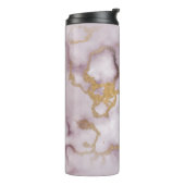 Golden Vein Marble Blush Aura Thermal Tumbler タンブラー (回転左)