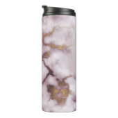 Golden Vein Marble Blush Aura Thermal Tumbler タンブラー (回転右)