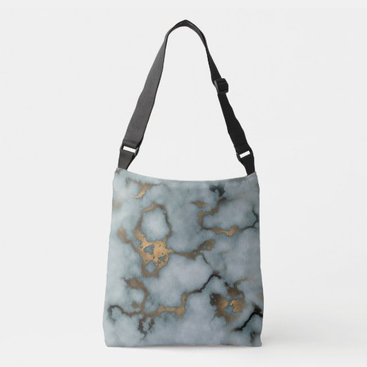 Golden Vein Marble Ocean Mist Crossbody Bags クロスボディバッグ (正面)