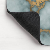 Golden Vein Marble  Ocean Mist Mouse Pads マウスパッド (コーナー)