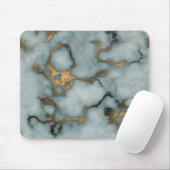 Golden Vein Marble  Ocean Mist Mouse Pads マウスパッド (マウス)
