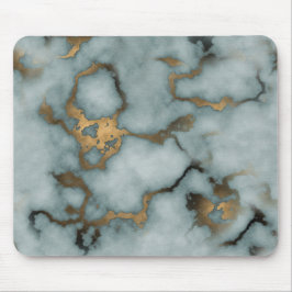 Golden Vein Marble  Ocean Mist Mouse Pads マウスパッド