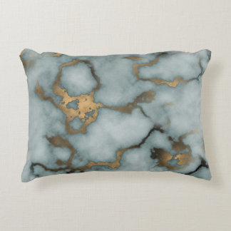 Golden Vein Marble  Ocean Mist  Throw Pillows アクセントクッション