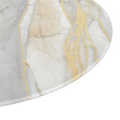 Golden Veined Carrara Marble Texture カッティングボード (角)