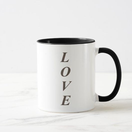 Golden Vertical LOVE Mug マグカップ (右)