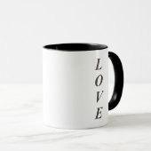 Golden Vertical LOVE Mug マグカップ (正面右)