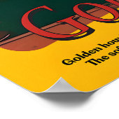 Golden Vibes Sunset Art Print Atmospheric ポスター (角)