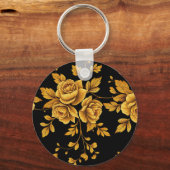 Golden Vintage Roses キーホルダー (正面)