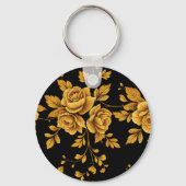 Golden Vintage Roses キーホルダー (裏面)