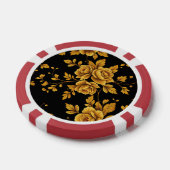 Golden Vintage Roses ポーカーチップ (シングル)