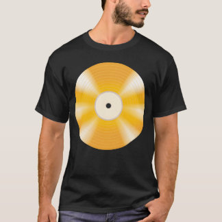golden vinyl record friend tシャツ