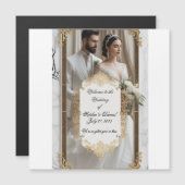 Golden Vows Invitations マグネット招待状 (正面/裏面)