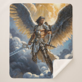 Golden Warrior of Heaven Archangel Michael シェルパブランケット