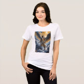 Golden Warrior of Heaven Archangel Michael トライブレンドＴシャツ (正面全面)