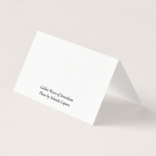 Golden Waves of Streatham Greeting Card (裏面)
