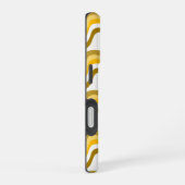 Golden Waves Pattern iPhone 16ケース (右側面)