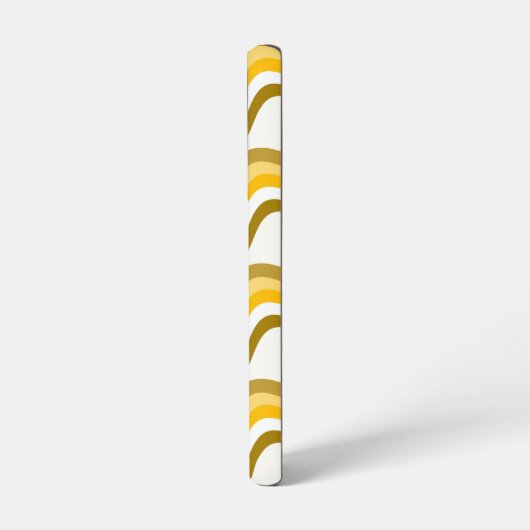Golden Waves Pattern Samsung Galaxyケース (左側面)