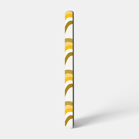 Golden Waves Pattern Samsung Galaxyケース (左側面)