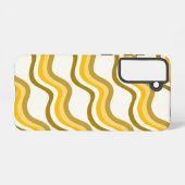 Golden Waves Pattern Samsung Galaxyケース (裏面横)