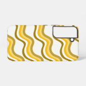 Golden Waves Pattern Samsung Galaxyケース (裏面横)