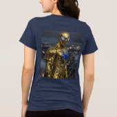 Golden Web: Women's Ultra-Realistic Spider Tee トライブレンドＴシャツ (裏面)