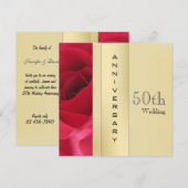 Golden Wedding Anniversary Invitation 招待状 (正面/裏面)