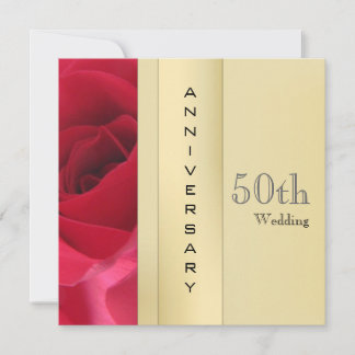 Golden Wedding Anniversary Invitation 招待状