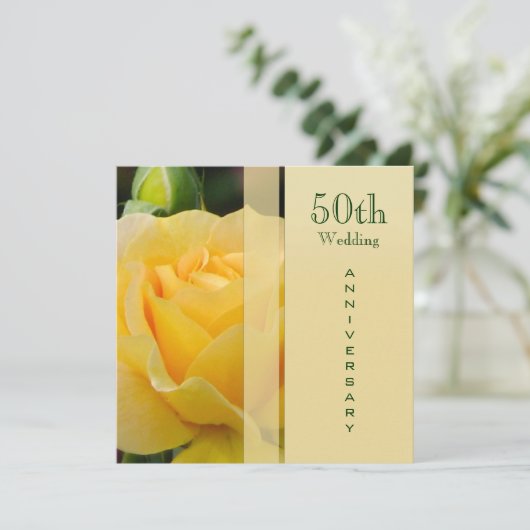 Golden Wedding Anniversary Invitation 招待状 (スタンド正面)