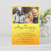 Golden Wedding Anniversary Then And Now Two Photo 招待状 (スタンド正面)