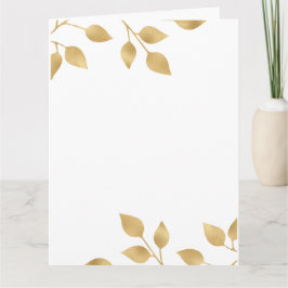 golden wedding invitastion tamplet サンキューカード