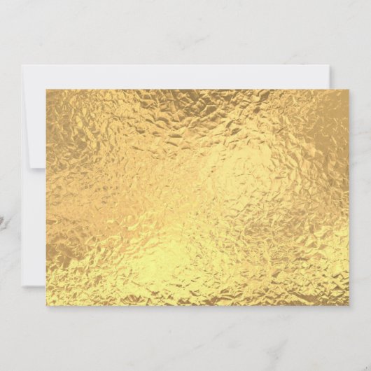 Golden wedding Party qr code Ticket Invitation 招待状 (裏面)