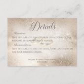 Golden Wedding Rings on Gold Wedding Details エンクロージャーカード (正面)