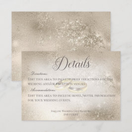 Golden Wedding Rings on Gold Wedding Details エンクロージャーカード