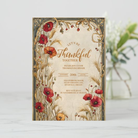 Golden Wheat Thanksgiving Celebration 招待状 (スタンド正面)