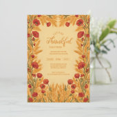 Golden Wheat Thanksgiving Celebration 招待状 (スタンド正面)