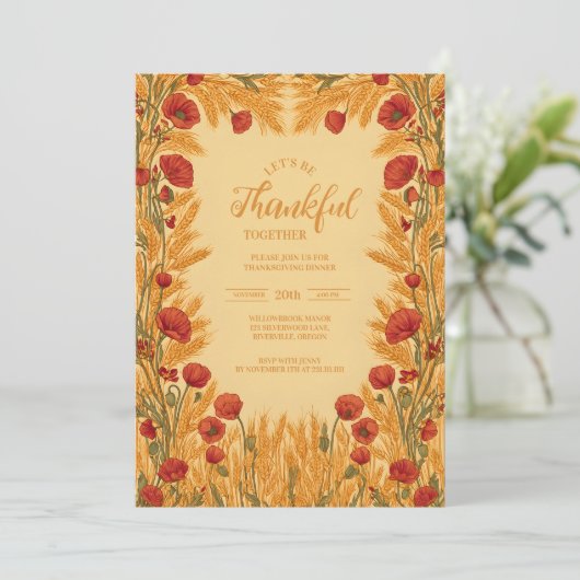 Golden Wheat Thanksgiving Celebration 招待状 (スタンド正面)