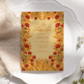 Golden Wheat Thanksgiving Celebration 招待状