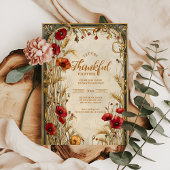 Golden Wheat Thanksgiving Celebration 招待状