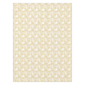 Golden White Morning Glory Flower テーブルクロス (正面)