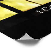 Golden Window Light and Shadows Poster ポスター (角)