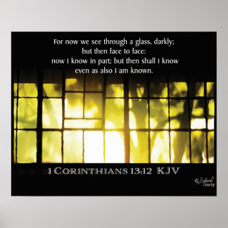 Golden Window Light and Shadows Poster ポスター