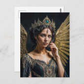 Golden Winged Dark Angel Queen ポストカード (正面/裏面)