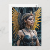 Golden Winged Dark Angel Queen ポストカード (正面/裏面)